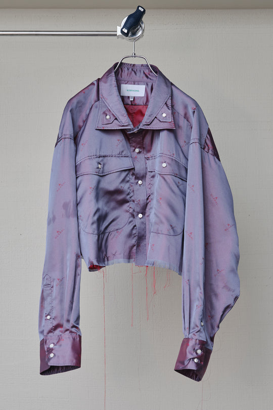 SCABAL REBEL SPLATTER SHIRT PURPLE