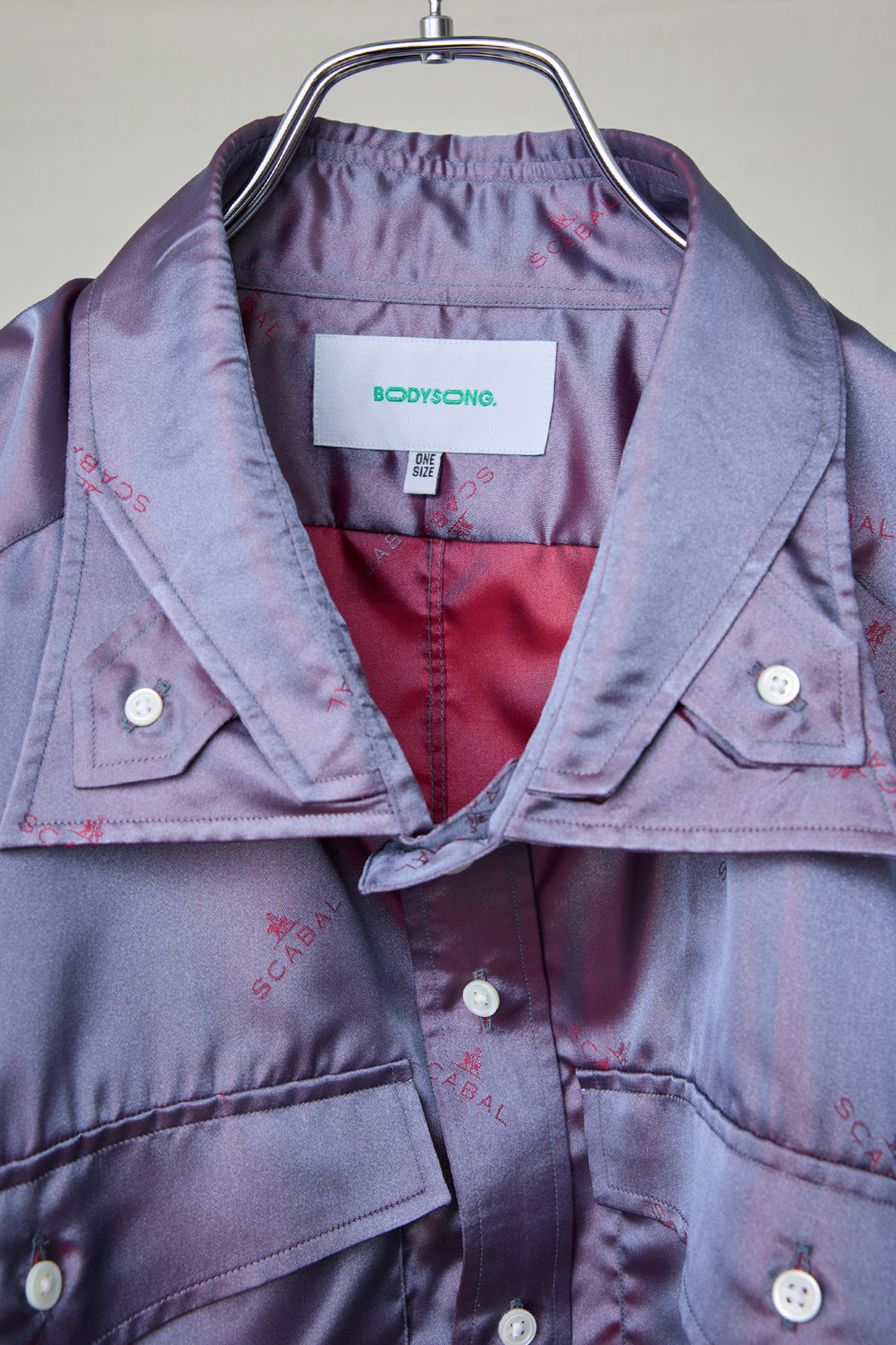 SCABAL REBEL SPLATTER SHIRT PURPLE