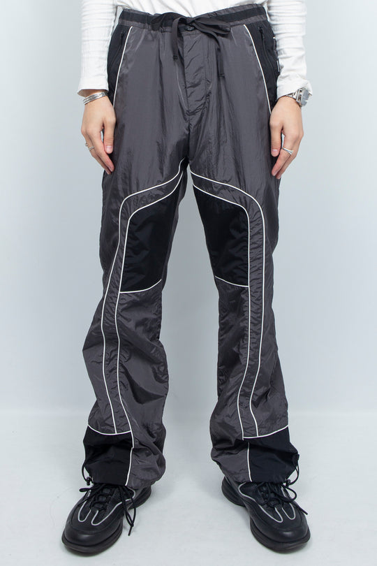 Nylon Line Pants Gray