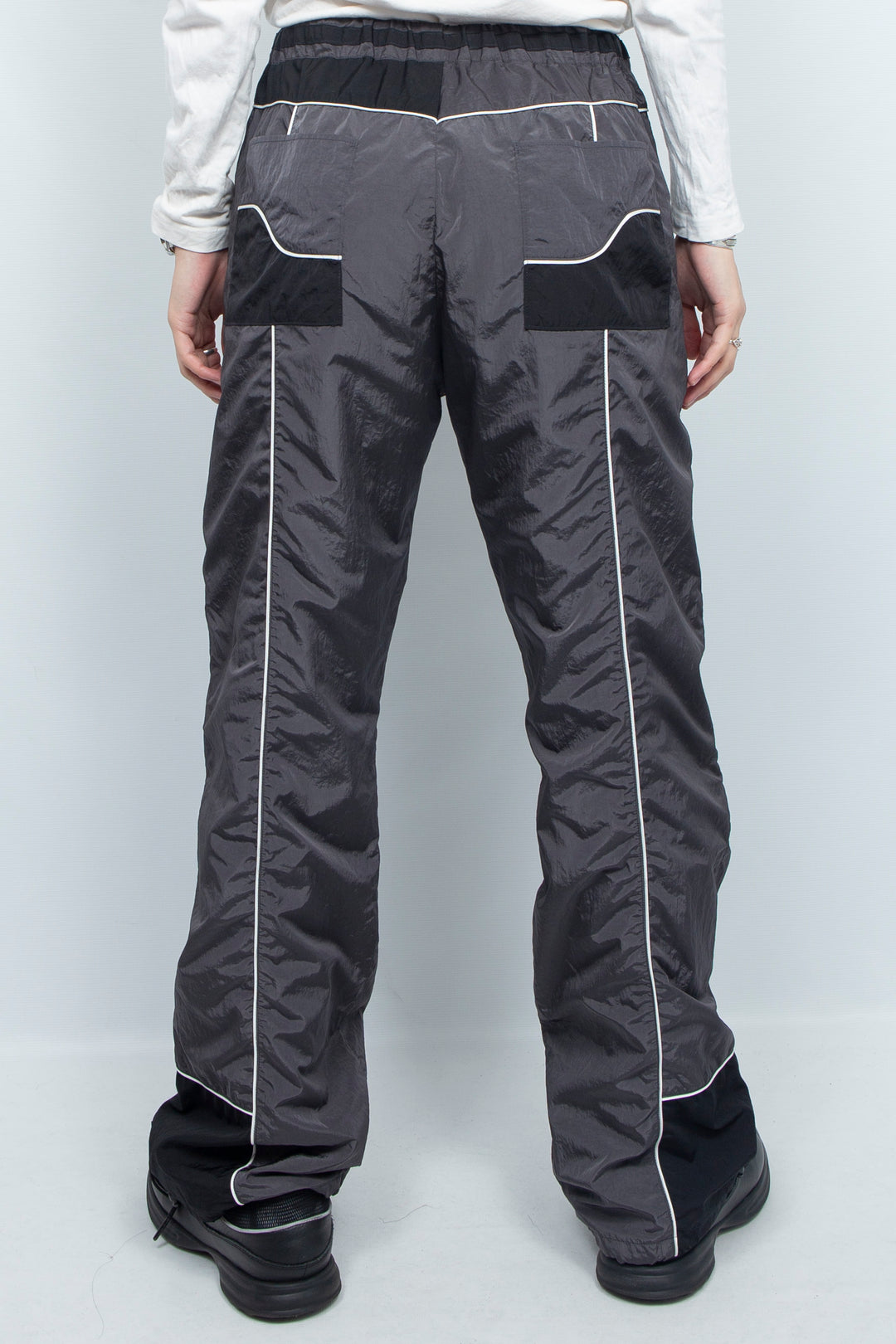 Nylon Line Pants Gray