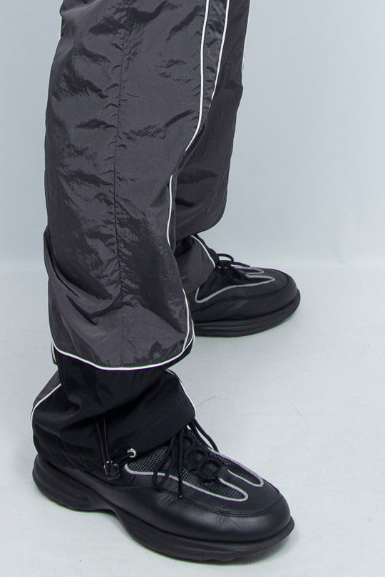 Nylon Line Pants Gray