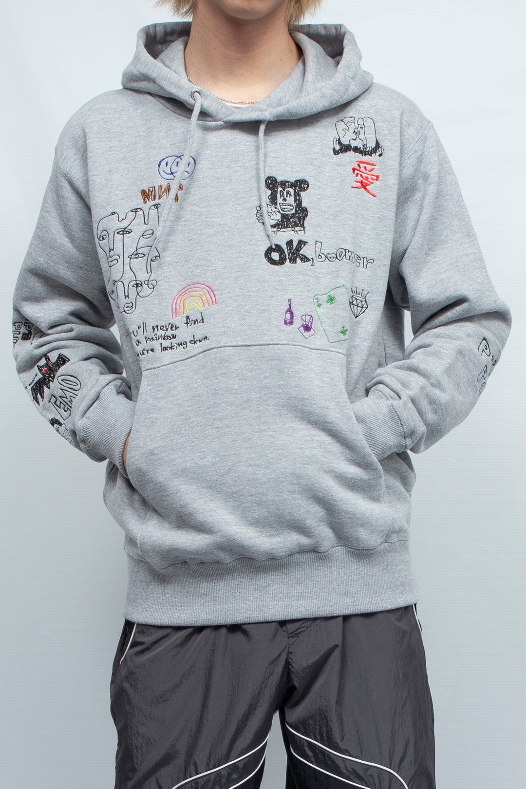 His scribble hoodie