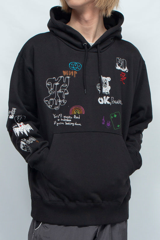 His scribble hoodie