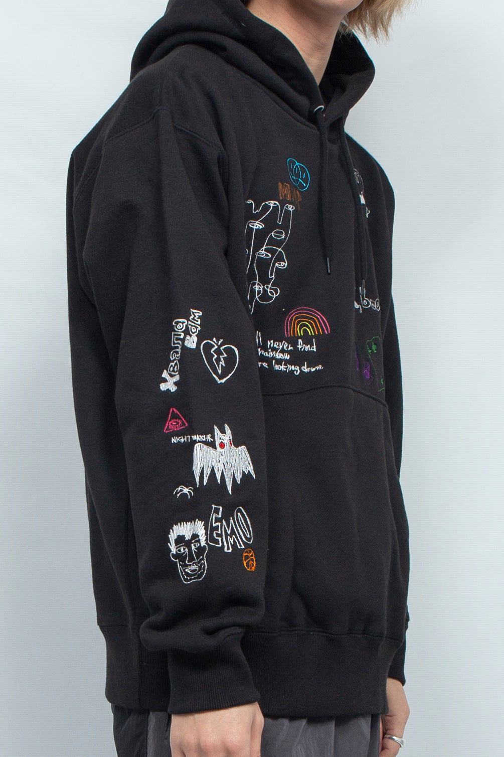 His scribble hoodie