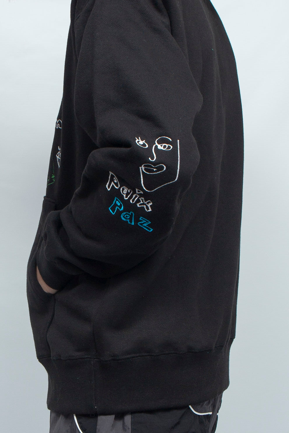 His scribble hoodie