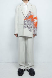 Printed 2B Tailored Jacket OYSTER