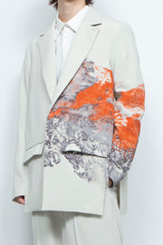 Printed 2B Tailored Jacket OYSTER