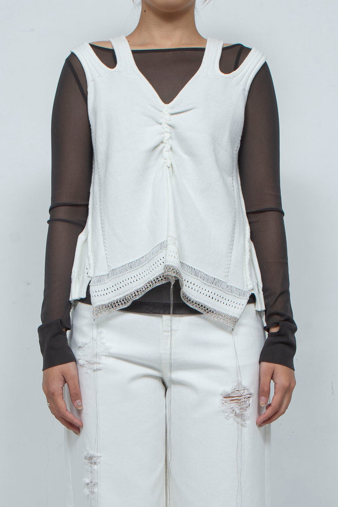 Knit Tank Tops White / PEIEN（ペイエン）通販・店舗 渋谷・神泉 