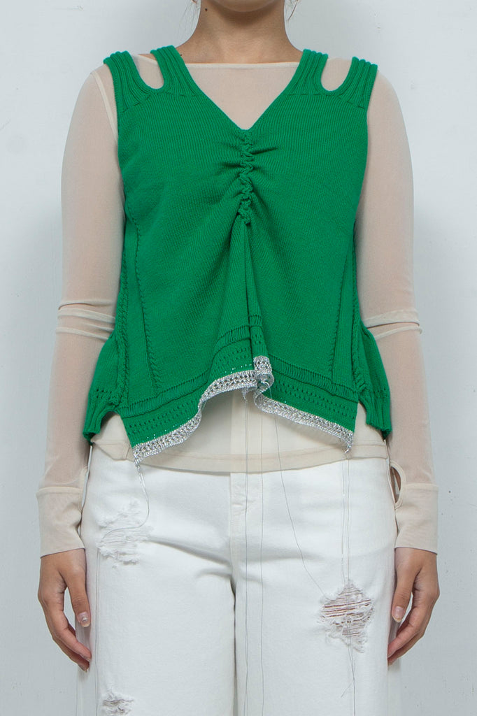 Knit Tank Tops Green / PEIEN（ペイエン）通販・店舗 渋谷・神泉 