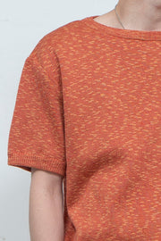 Knit t-shirt ORANGE