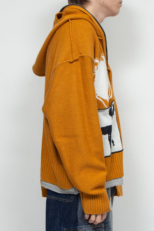 REVERSIBLE BALACLAVA ZIP-UP SW ORANGE