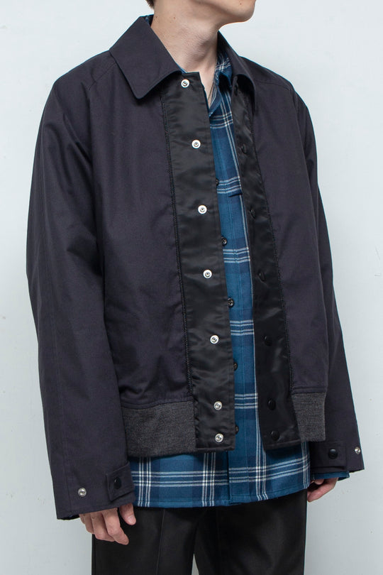 "TEXACO" Sulfur Dyed Swing-Top Blouson BLACK