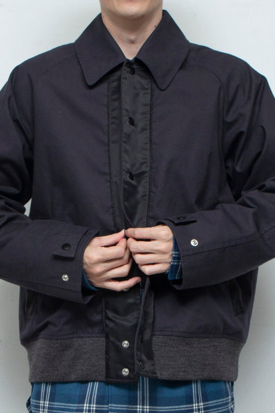 "TEXACO" Sulfur Dyed Swing-Top Blouson BLACK