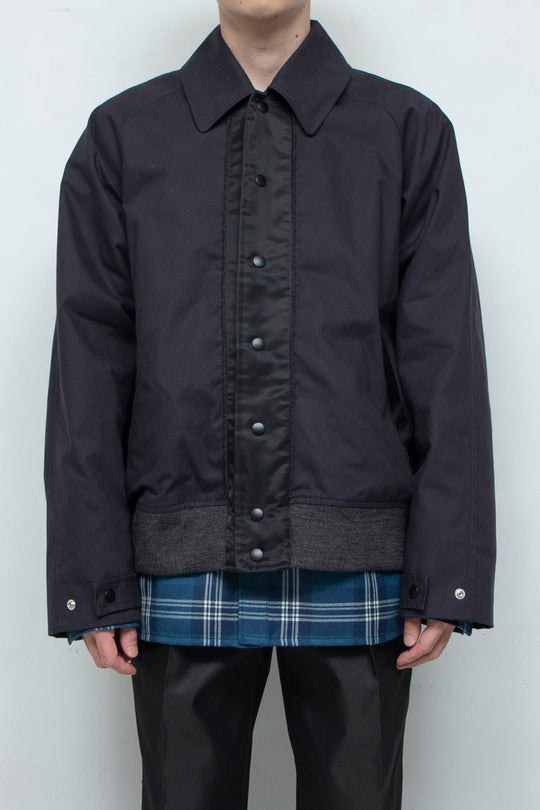 "TEXACO" Sulfur Dyed Swing-Top Blouson BLACK