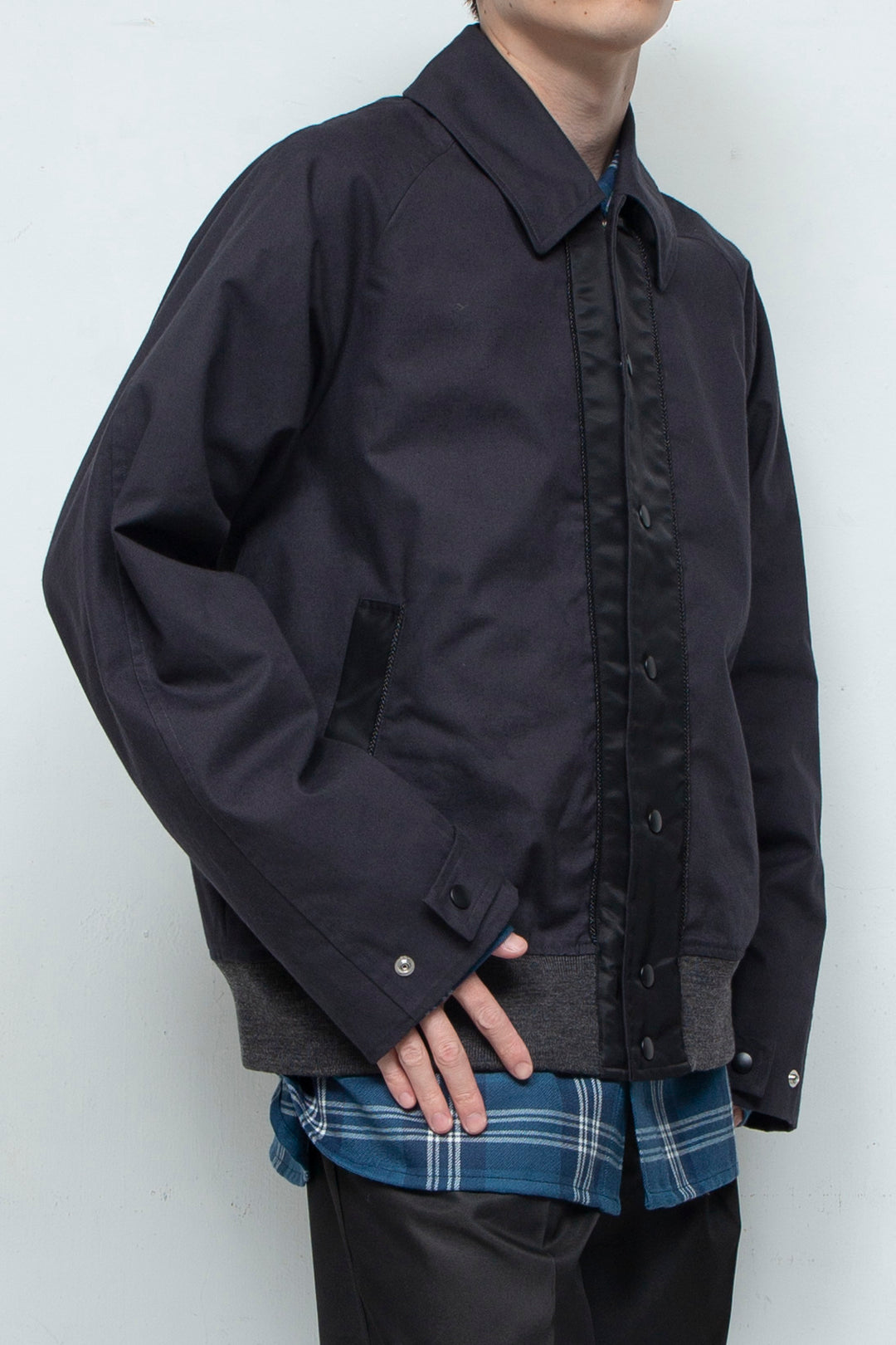 "TEXACO" Sulfur Dyed Swing-Top Blouson BLACK