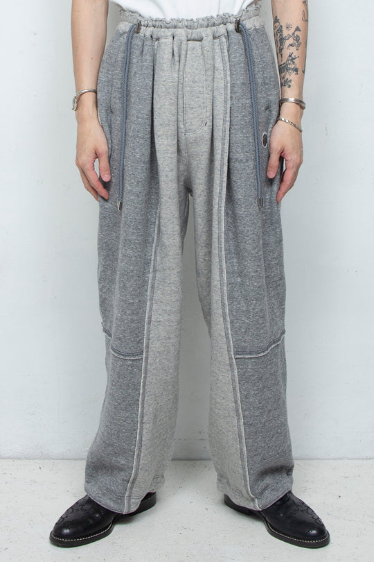 Smooth Touch Cut-Off Bicolor Pants GREY