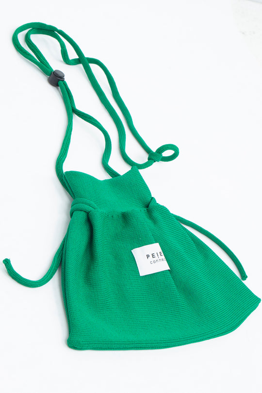 Knit Pocket Bag Green