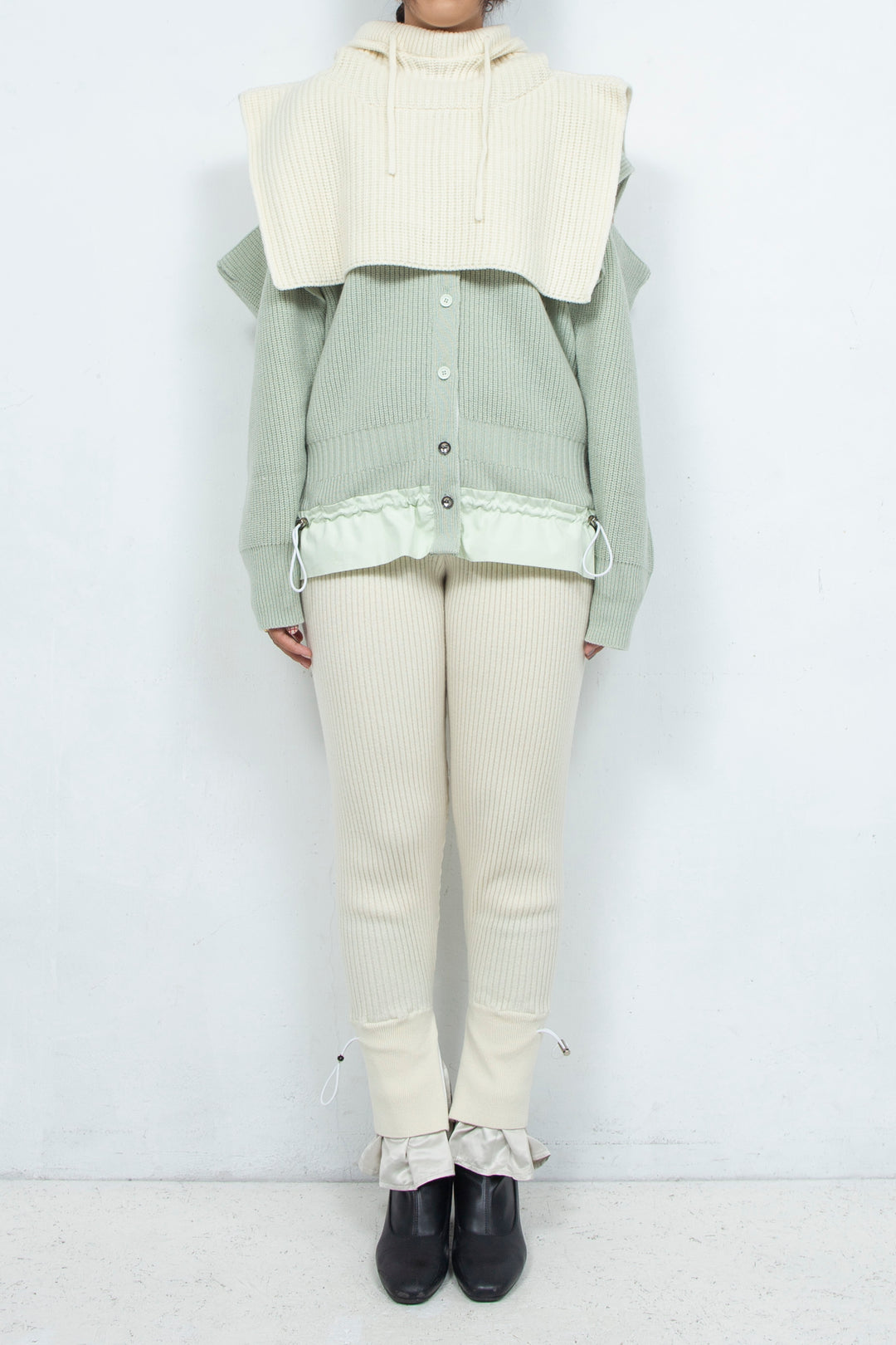 SHORT PARKA WHITE C0973