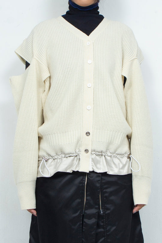 CARDIGAN WHITE C0974