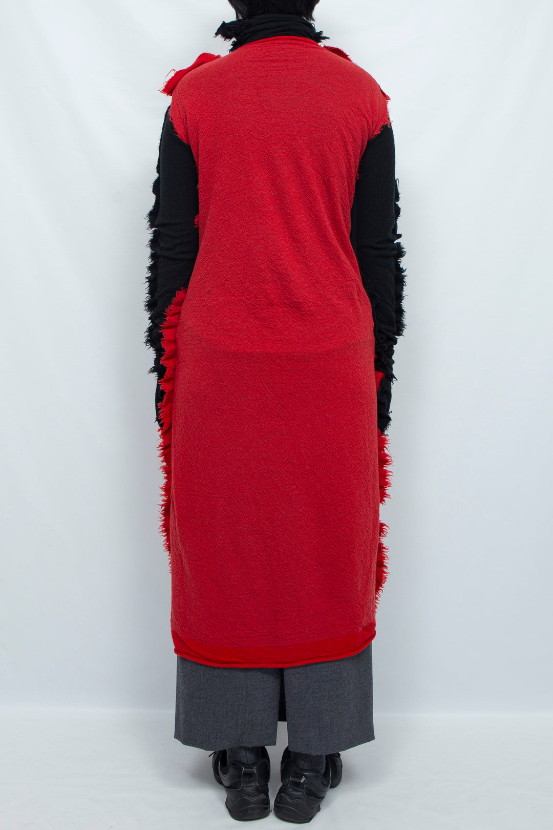 ZEBRA KNIT DRESS red