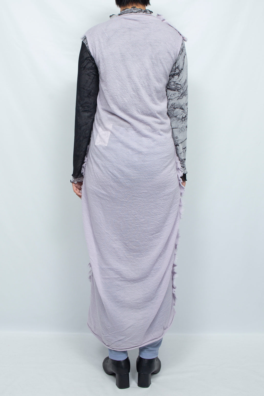 ZEBRA KNIT DRESS lavender