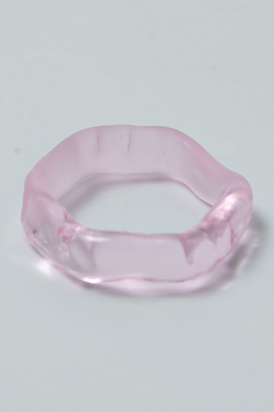 Half mist huneycomb ring Pink