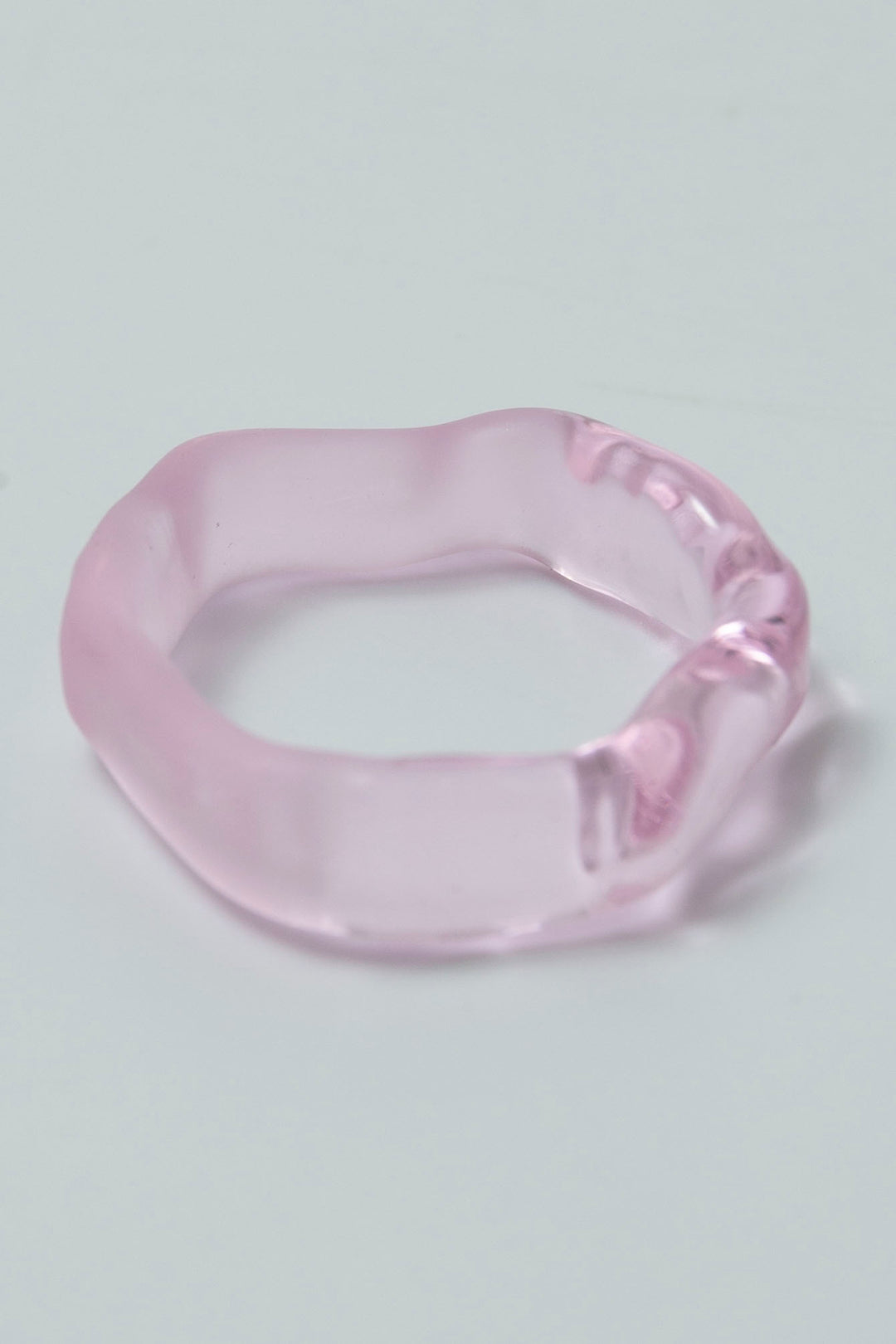 Half mist huneycomb ring Pink