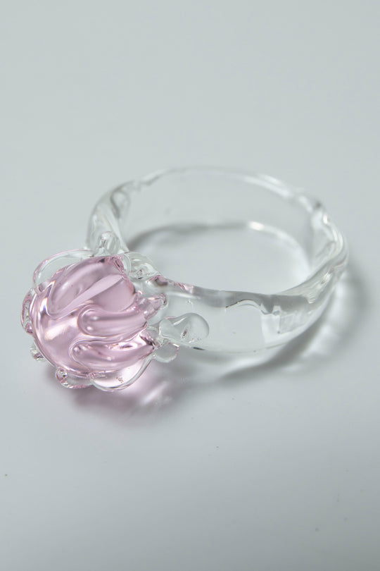 Soiltaire ring Pink