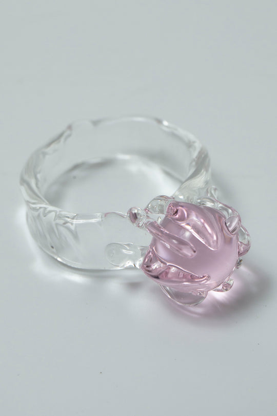 Soiltaire ring Pink