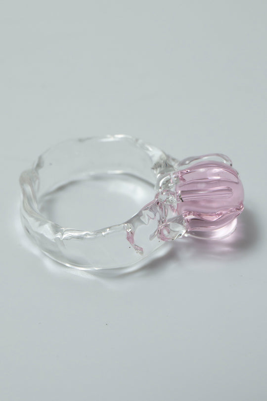 Soiltaire ring Pink