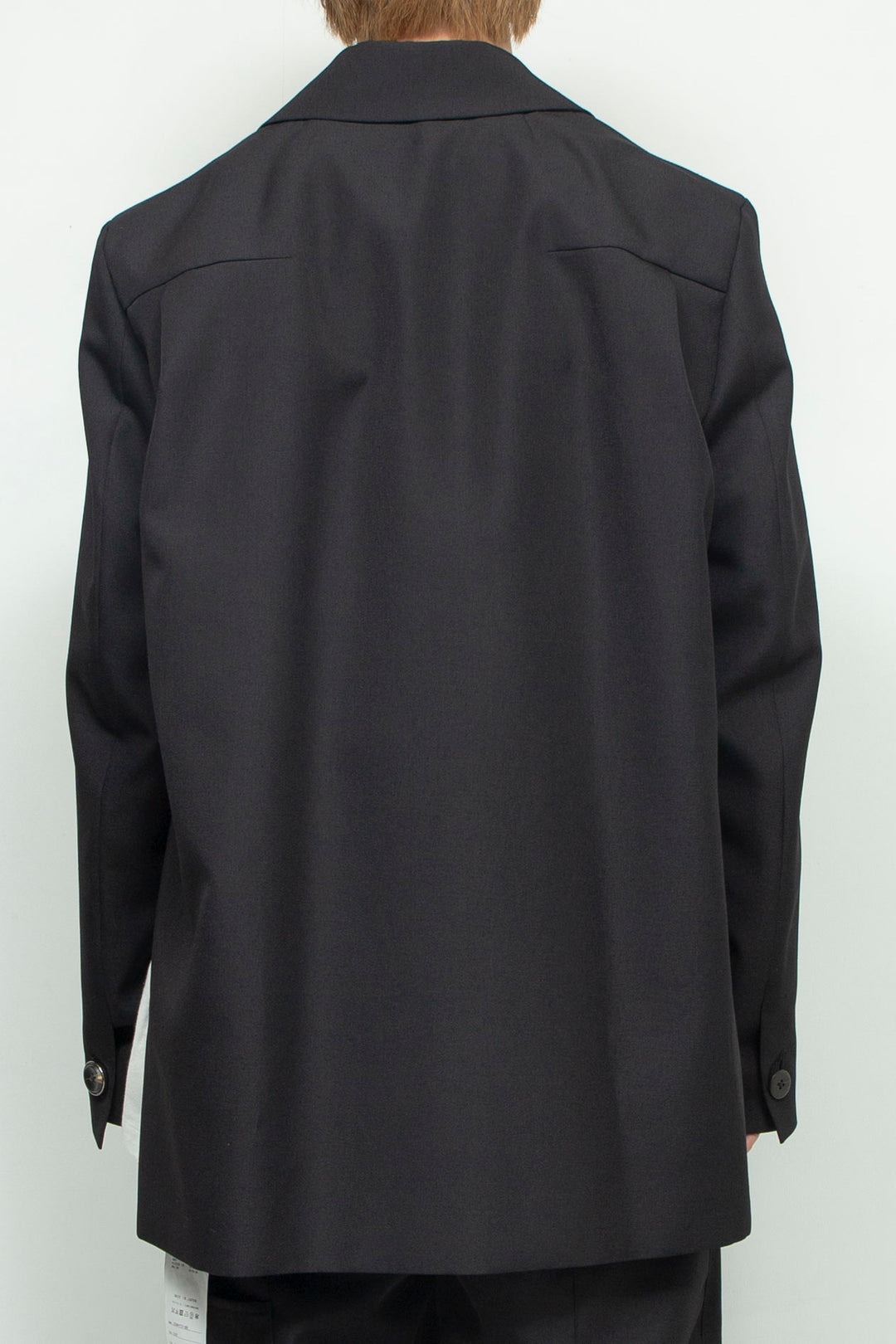 Side vent tailored jacket BLACK