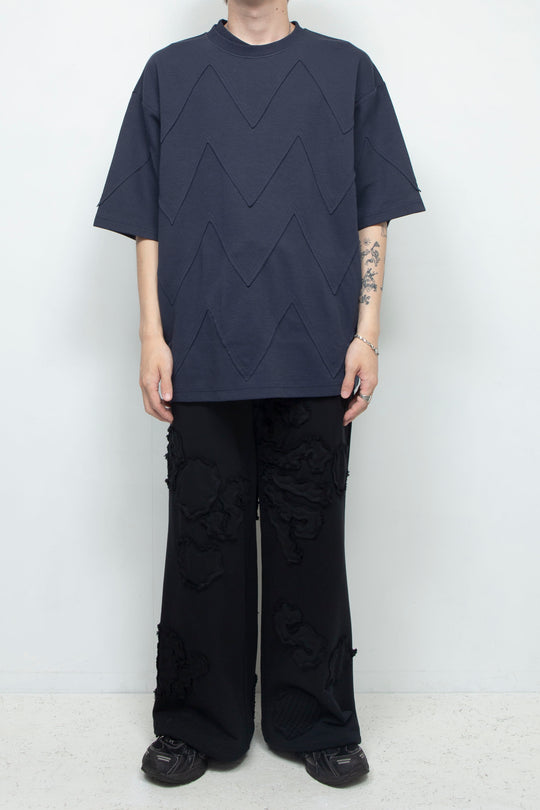 Fish scale T-shirt NAVY