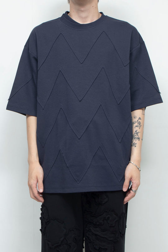 Fish scale T-shirt NAVY