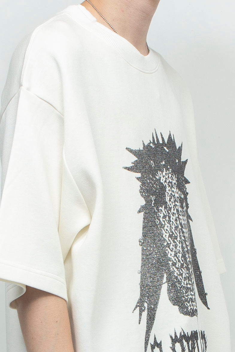 Monster print t-shirt WHITE