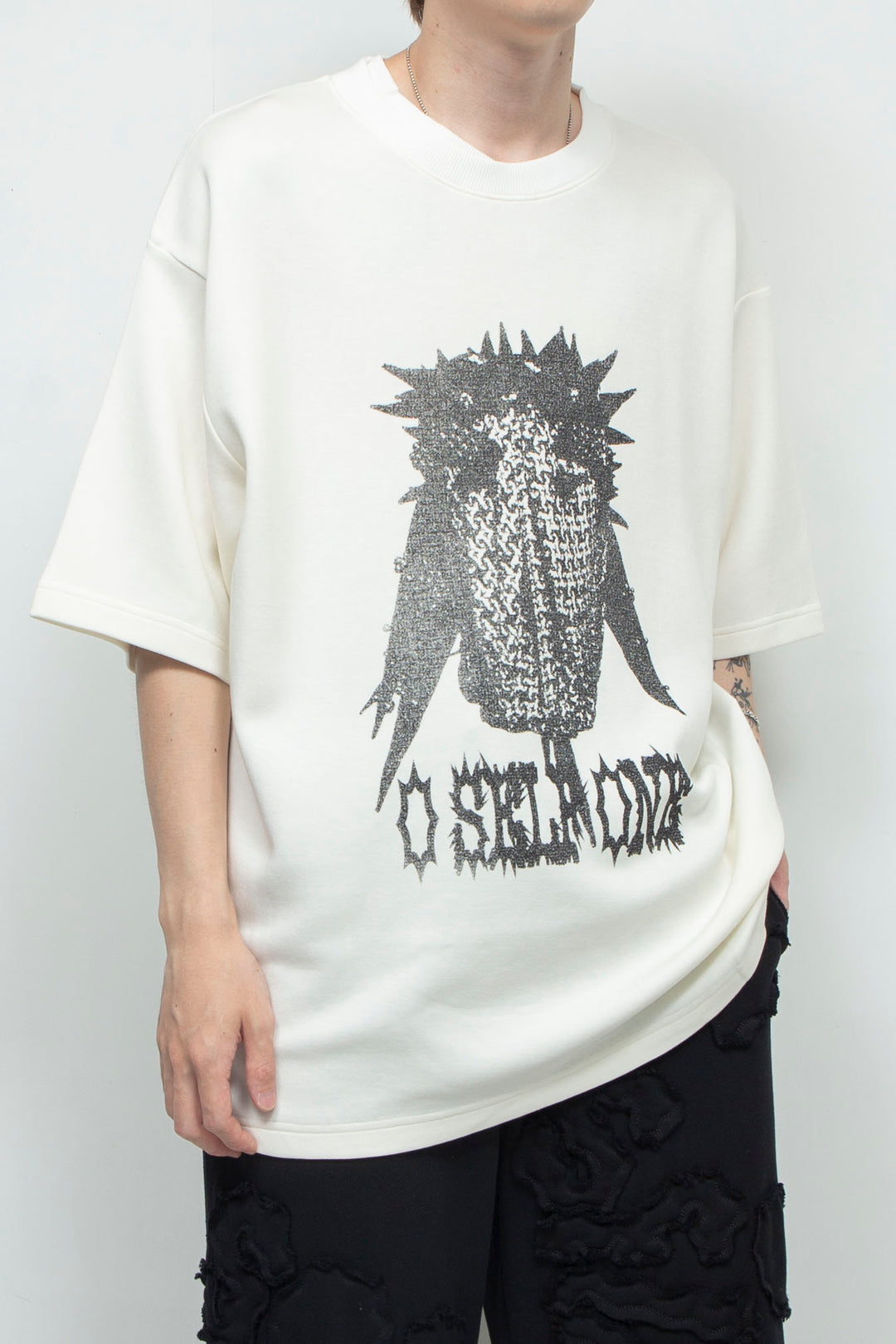 Monster print t-shirt WHITE