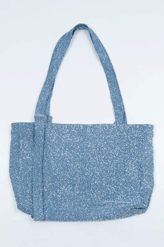 Glitter denim tote bag