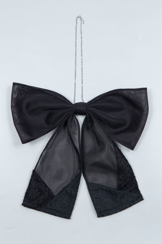 Attached ribbon Black