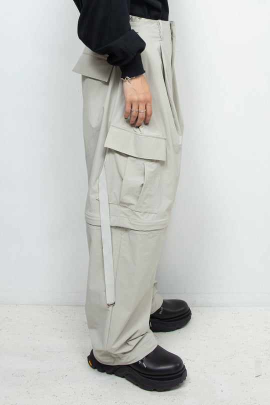 Onibegie detachable cargo pants FROSTY WHITE