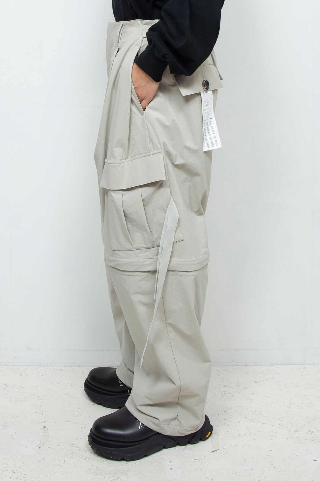 Onibegie detachable cargo pants FROSTY WHITE