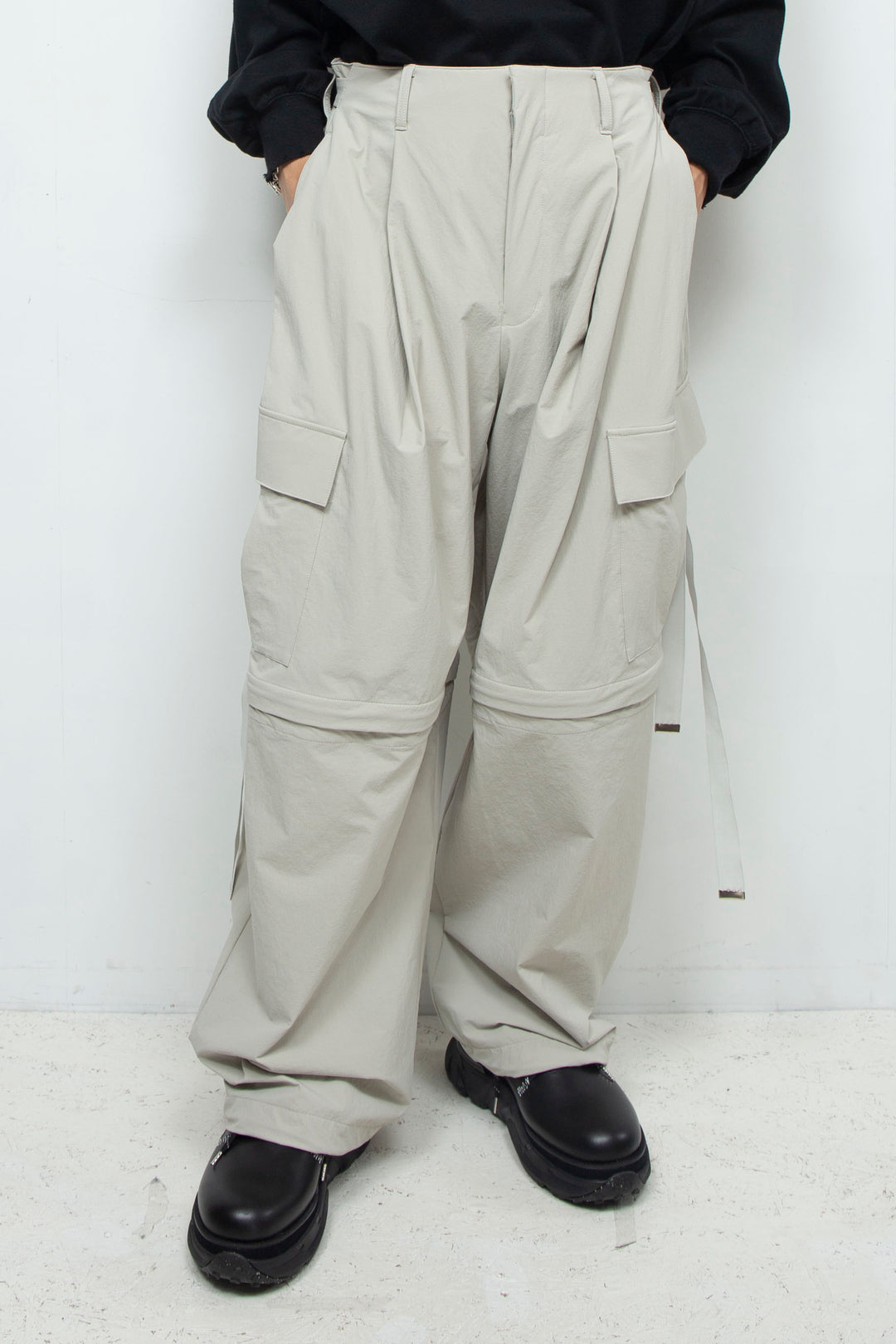 Onibegie detachable cargo pants FROSTY WHITE