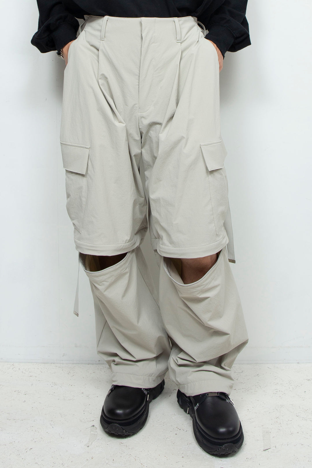 Onibegie detachable cargo pants FROSTY WHITE