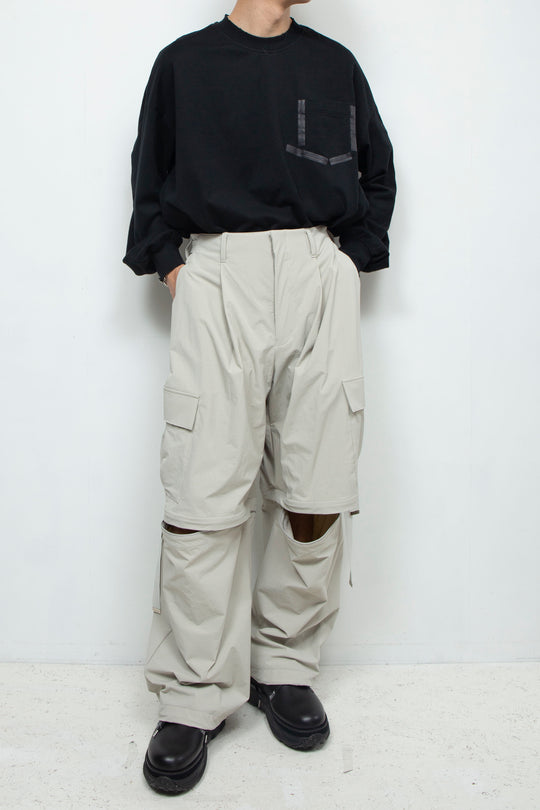 Onibegie detachable cargo pants FROSTY WHITE