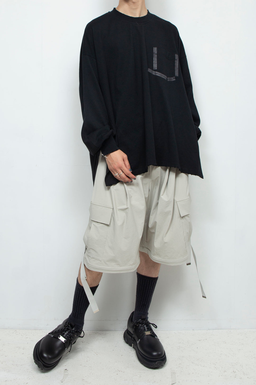 Onibegie detachable cargo pants FROSTY WHITE