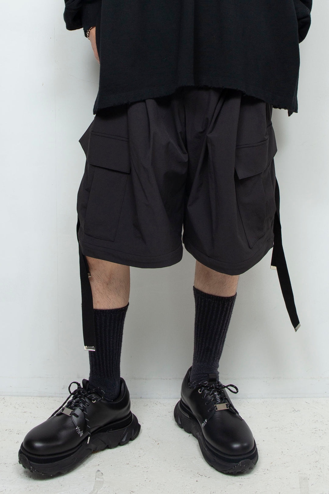 Onibegie detachable cargo pants BLACK