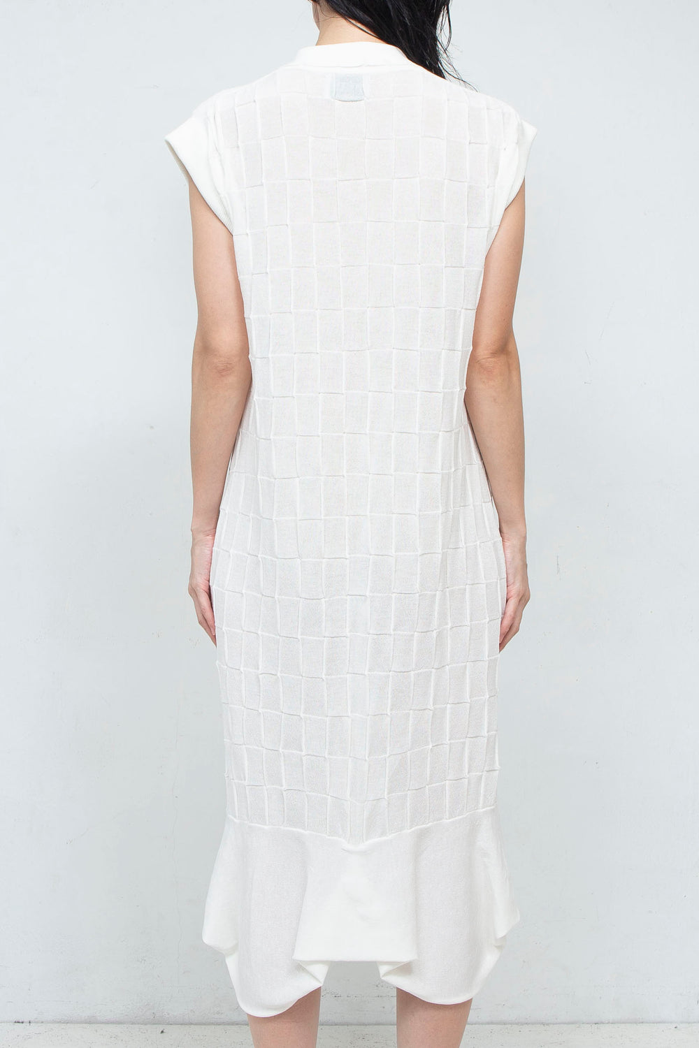 Knit Polo onepiece White