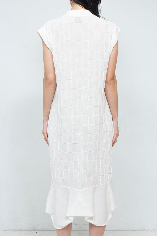 Knit Polo onepiece White