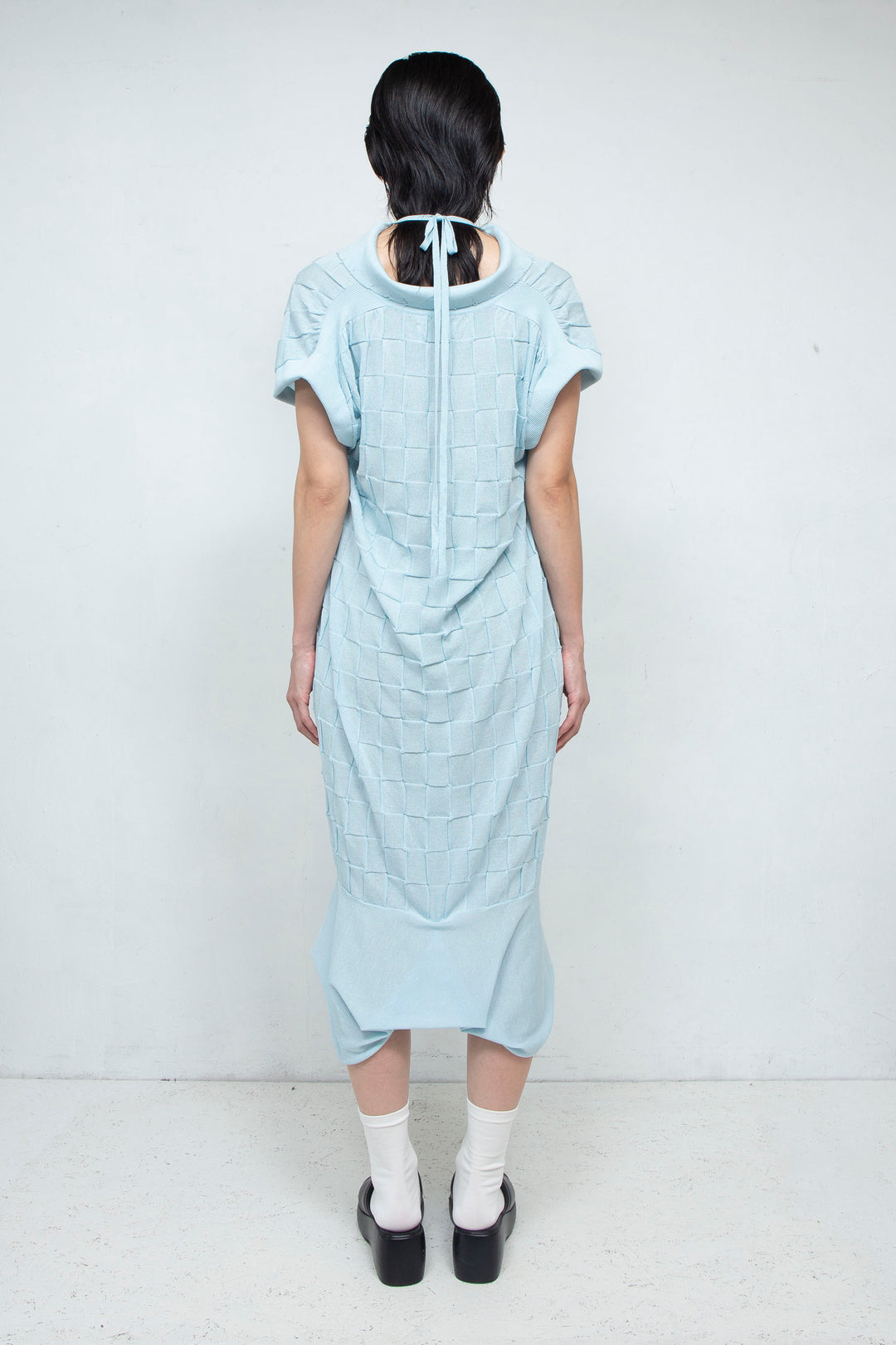 Knit Polo onepiece Blue