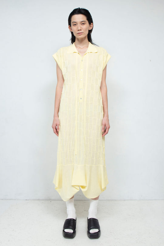 Knit Polo onepiece Yellow