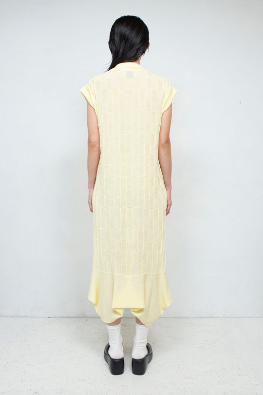 Knit Polo onepiece Yellow