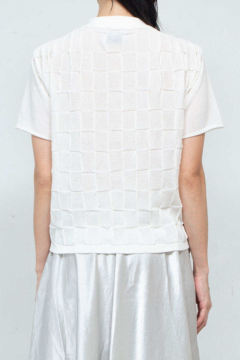 Knit Polo Shirt White
